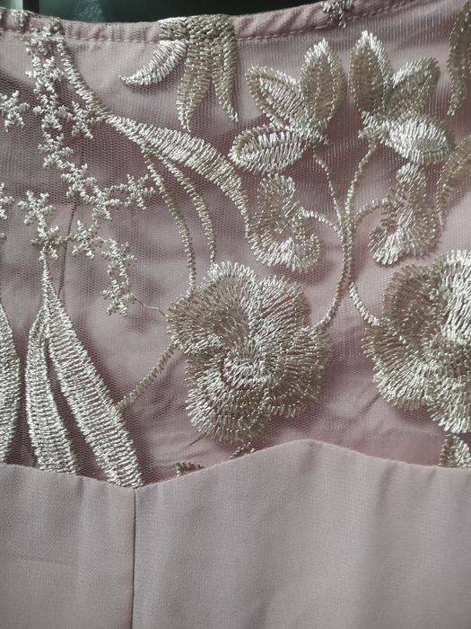 Sukienka pudrowy róż 4XLNowa