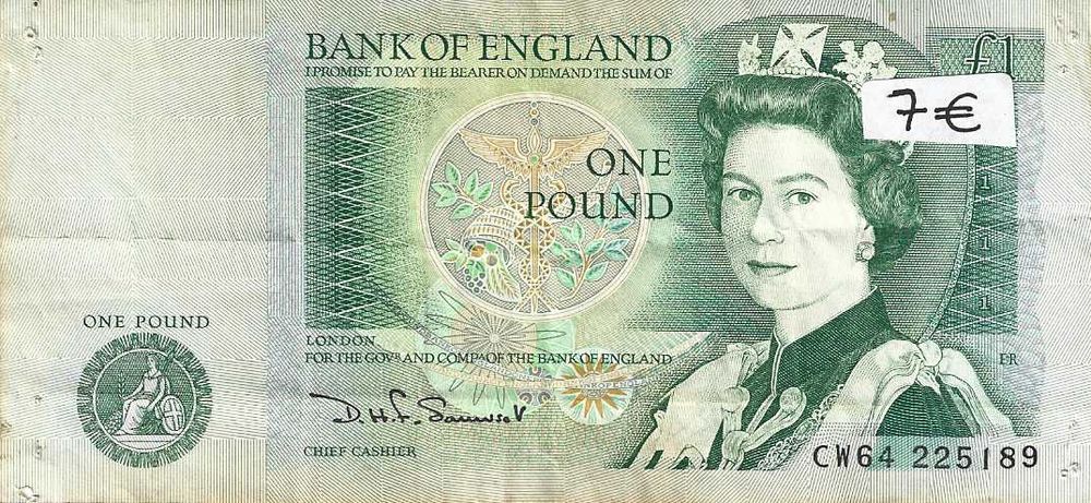 Notas antigas - Inglaterra