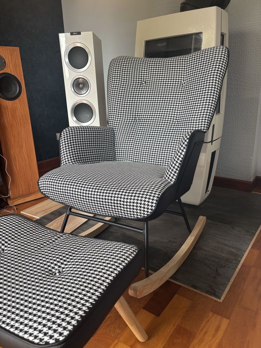 Fotel bujany podnóżek nowy wygodny wysyłka