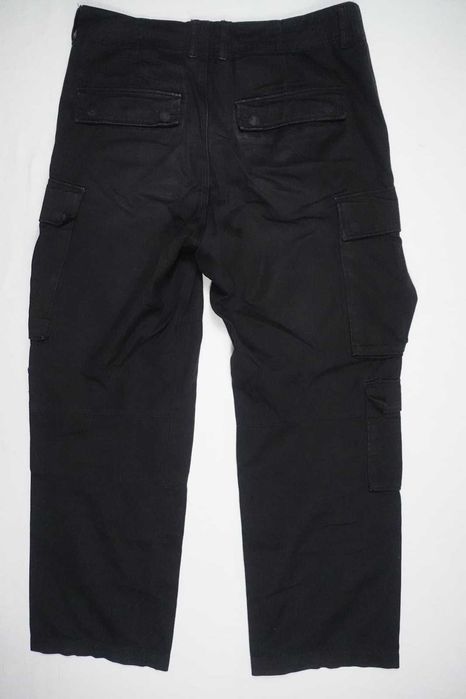 Spodnie H&M Szerokie Czarne Cargo Opium Utility Baggy 32 M
