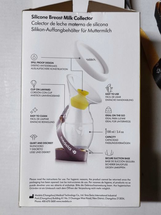 Copo colector silicone Medela leite materno