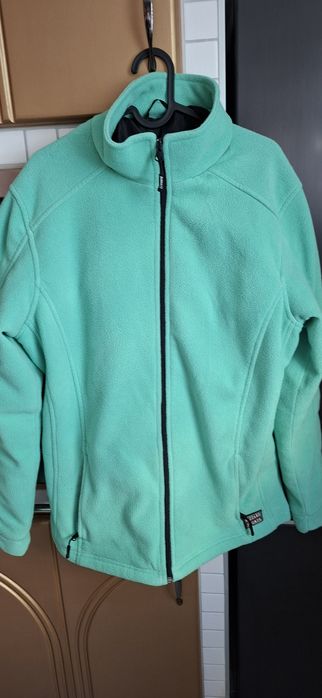 Miętowa kurtka polarowa XL