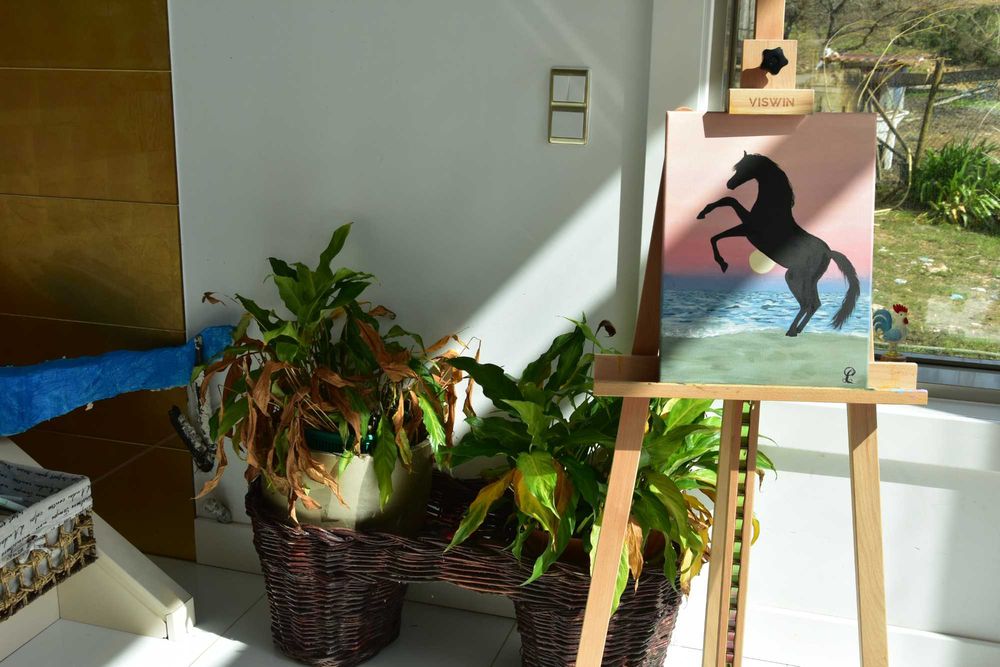 Quadro - Pintura a Acrílico Original "Espirito Galopante"