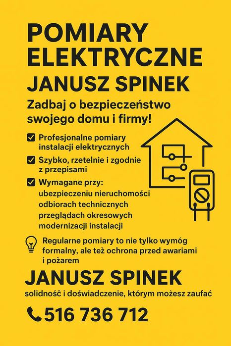 Elektryk Opoczno – pomiary elektryczne, naprawy, instalacje