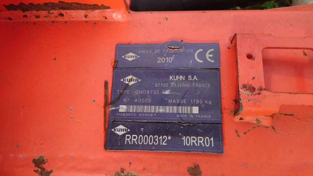 Zestaw Kosiarek tylna KUHN GMD 8730 F-FF i frontalna KUHN GMD 802 F-FF