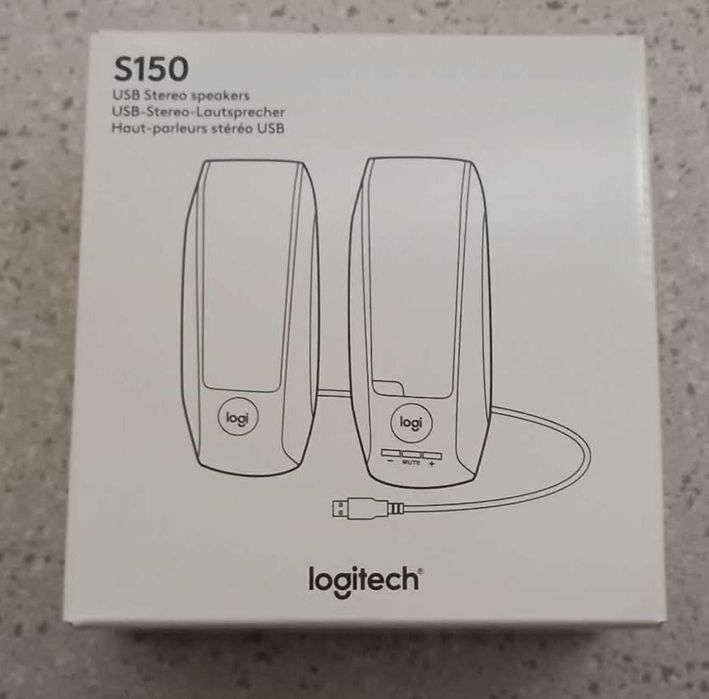 Colunas Logitech - S-150 - Sistema 2.0 - 1.20 W RMS - Preto