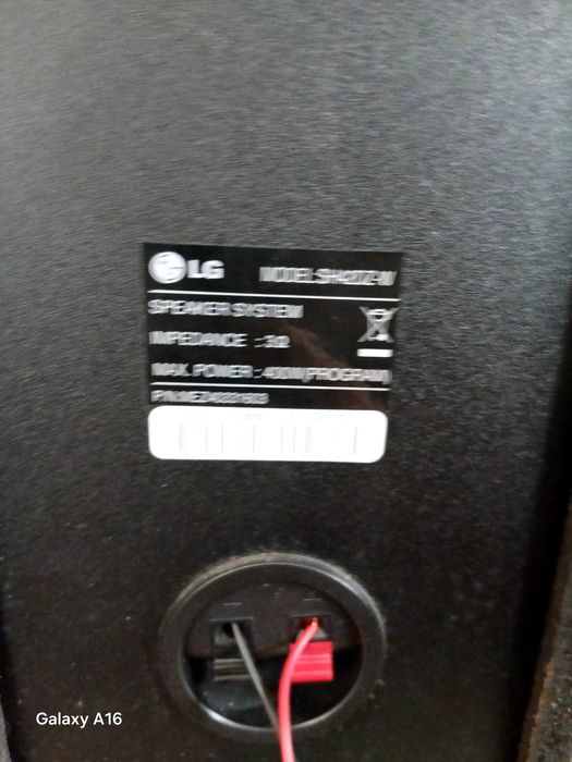 Sub da LG sistema de som