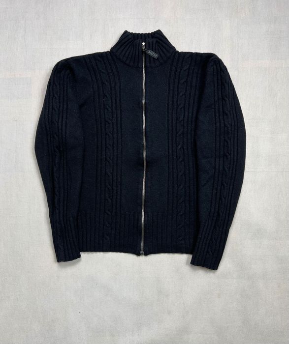 Sweter Warkocz MCM 100% wool black unisex