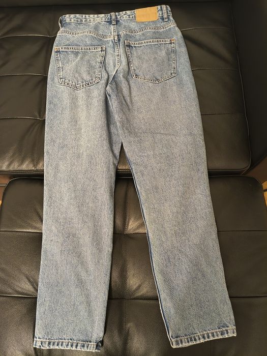 Jeansy mom fit 36 Sinsay, błękitne i niebieskie