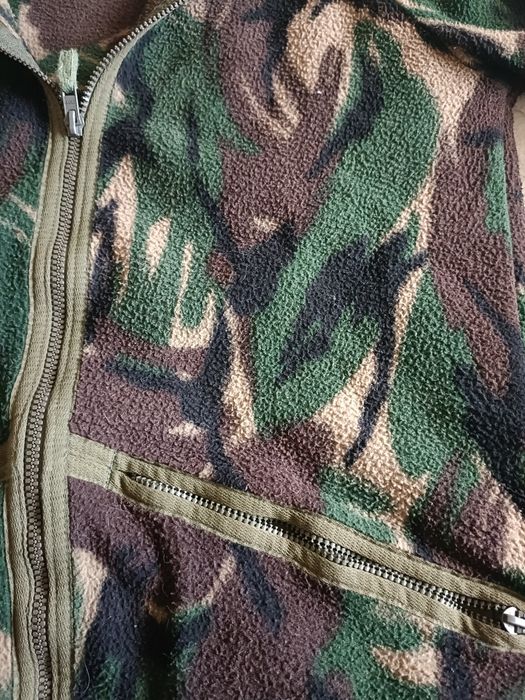 Casaco camuflado malha polar