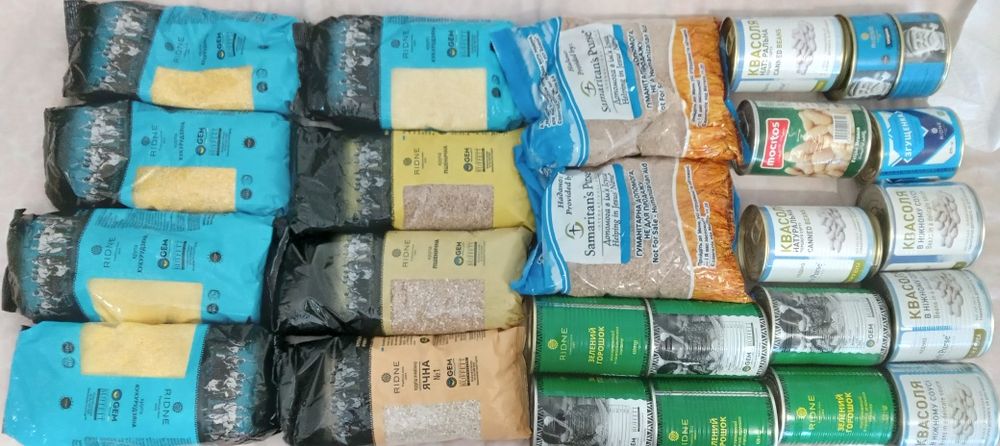 Зелёный горошек , фасоль консервированная, крупы, сардины, сгущёнка