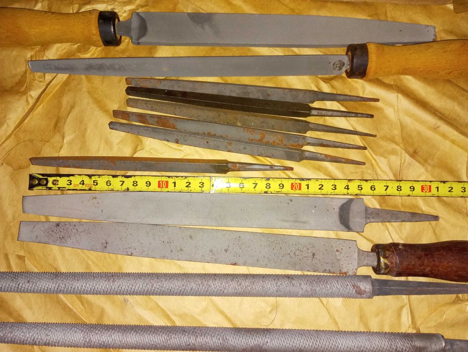 Напильник трехгранный плоский круглый новый советский