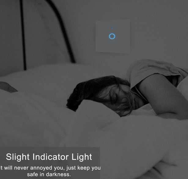 Włącznik do światła - dotykowy - WiFi - aplikacja TUYA - pojedynczy