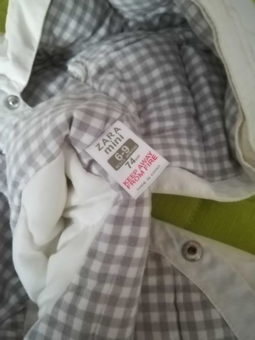 Kispo Zara branco 6 a 9 meses