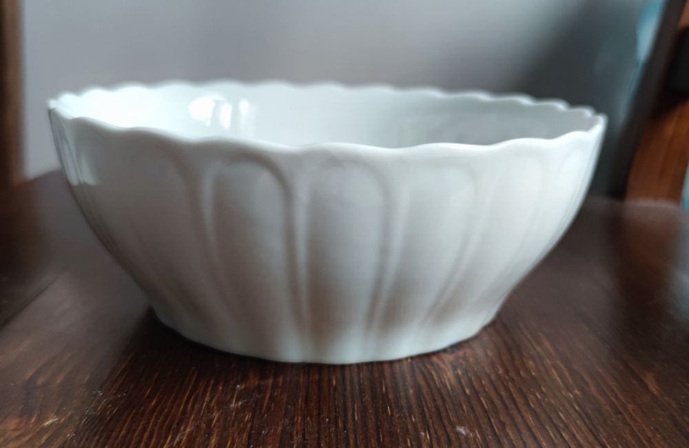 Biała misa porcelana Włocławek