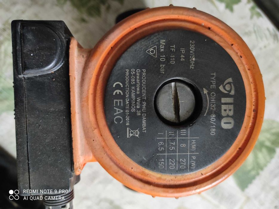 Pompa obiegowa ibo groundfos