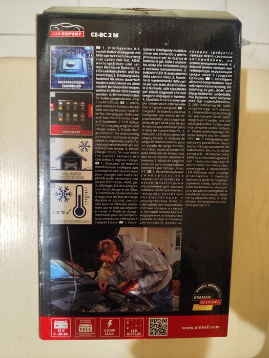Автомобільна та мото  зарядка акумулятора, зарядний пристрій Einhell 2