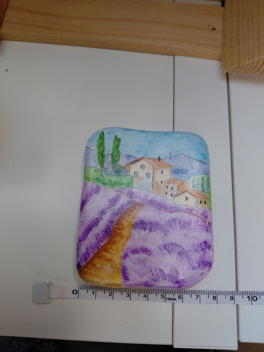 Pejzaż, Góry, pole z lawendą