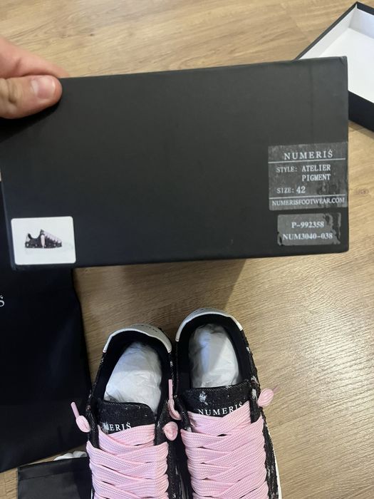 Sapatilhas numerís atelier pink denim