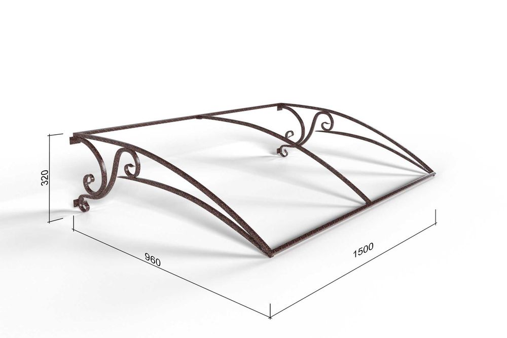 Дашок кований , комплект "Дельта" , покритий порошковою фарбою.