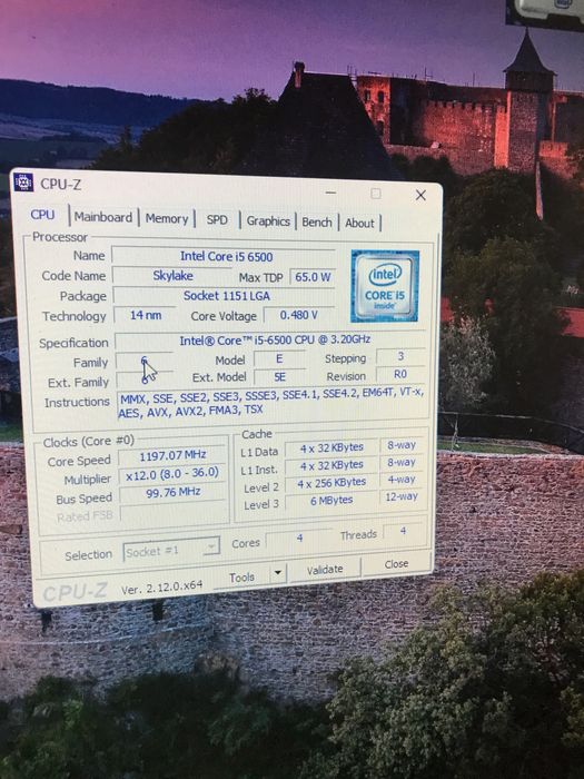 ПК:I5-6500/16 GB Ram DDR4/Nvidia Quadro M2000-4GB/SSD 120/HDD 750 GB