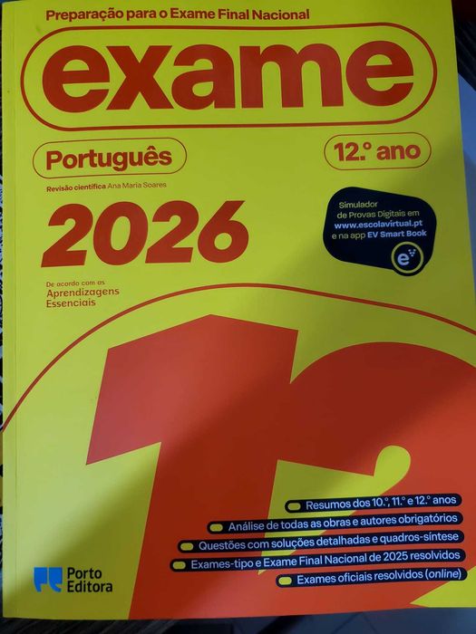 Exame Português 12 ano 2026