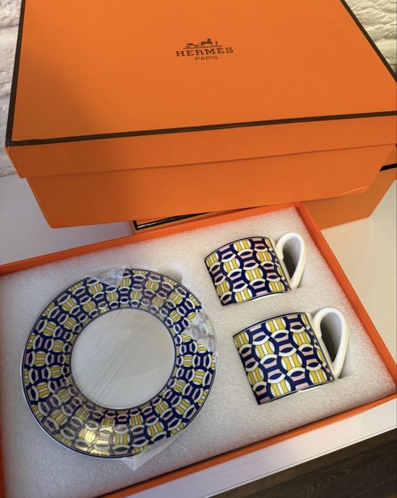 Набори посуду для чаю кави hermes mosaïque чайний кофейний набір
