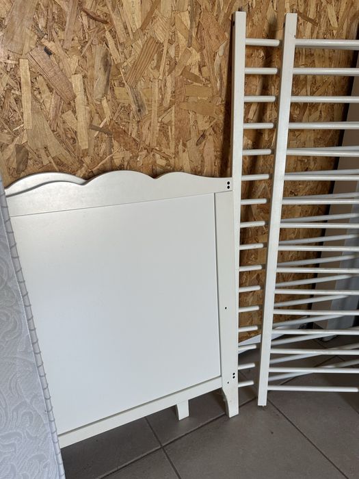 Cama ikea branca com colchao happy bear