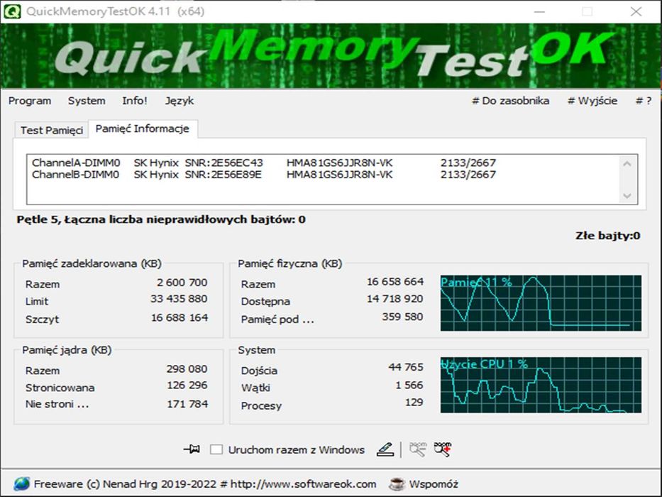 DDR4 16GB HyniX 2666