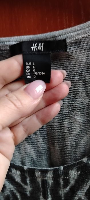 Ładna Duża Tunika oversize H&M w panterkę L stan idealny