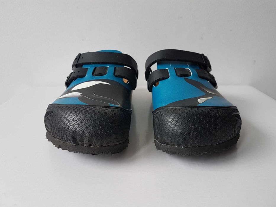 BIRKENSTOCK Kay chodaki kapcie sandały klapki niebieskie Orka roz. 30