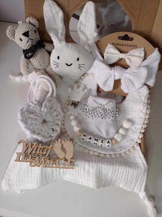 Zestaw Prezentowy baby shower narodziny chrzest prezent baby box