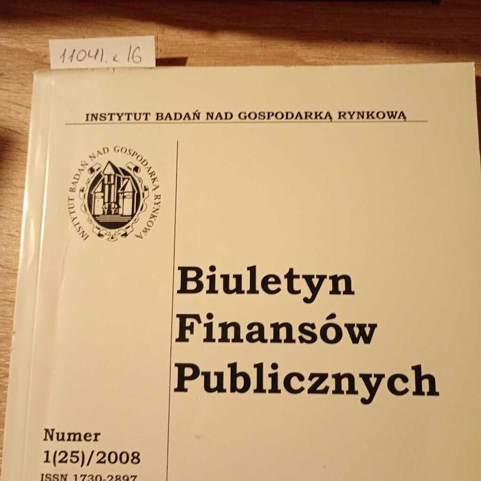 Biuletyn Finansów Publicznych. 1(25)2008