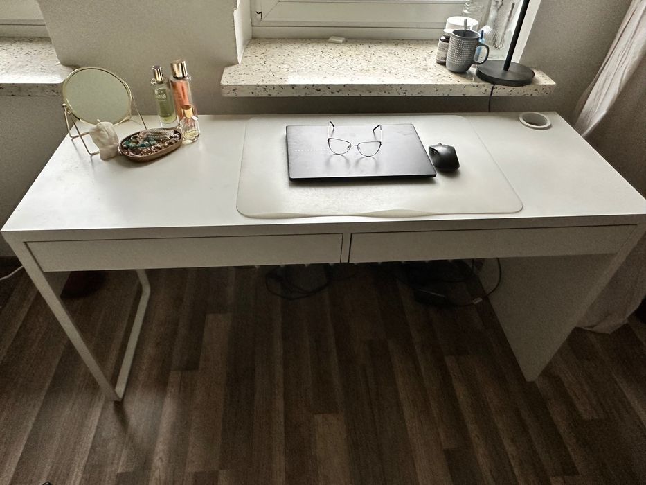 Ikea biurko Micke białe