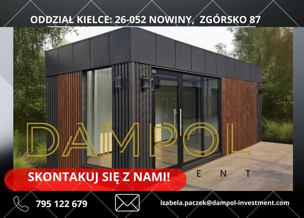 Pawilon/Kontener Handlowy/Biurowy 6x3 Producent Szybka realizacja