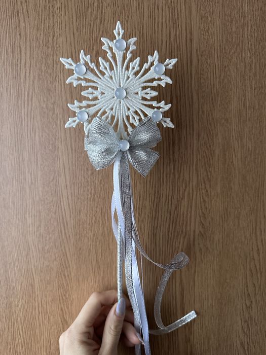 Набір «Сніжинка» обруч і паличка. Hand made