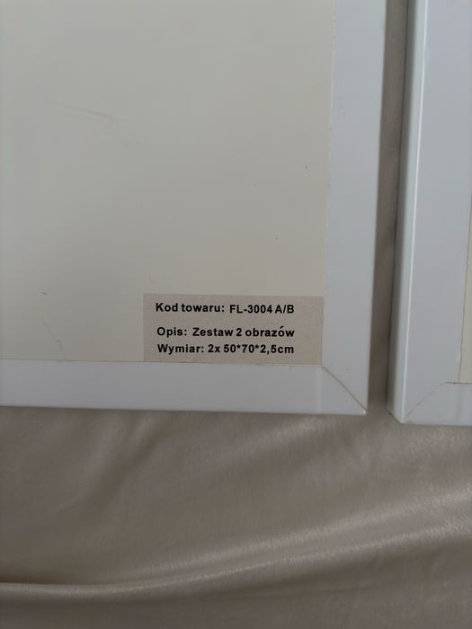 Zestaw dwóch obrazów-kieliszki wina 50x70x2,5 cm
