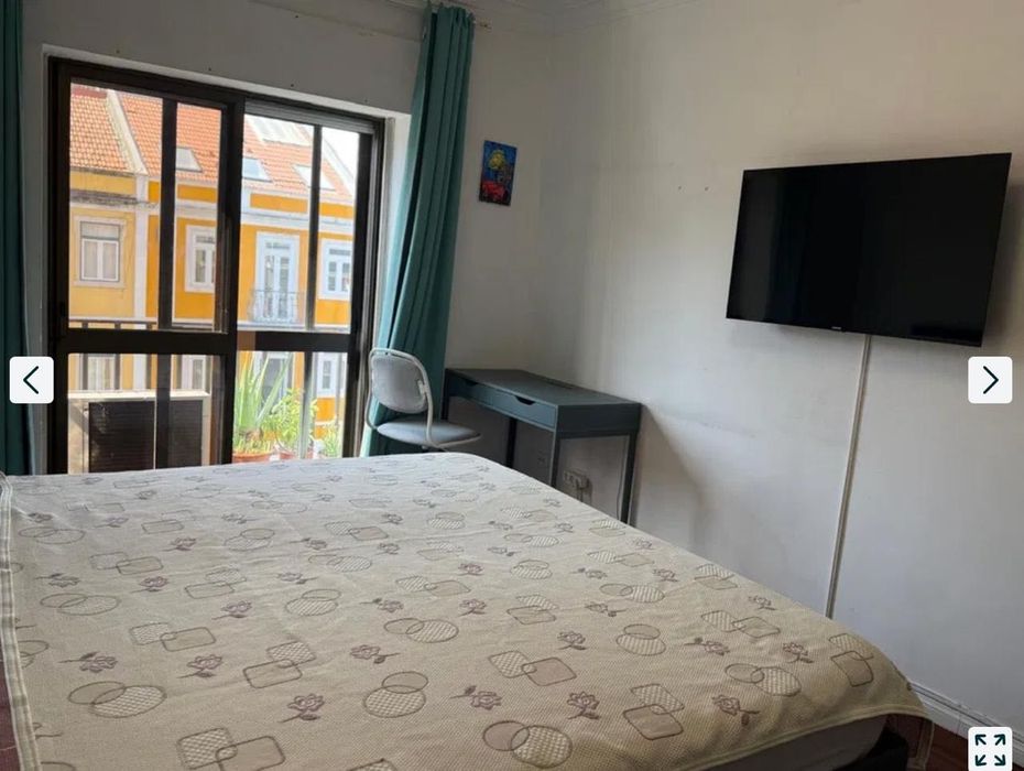 Quarto Moderno e Luminoso em Lisboa | AC • Smart TV • Excelente Localização