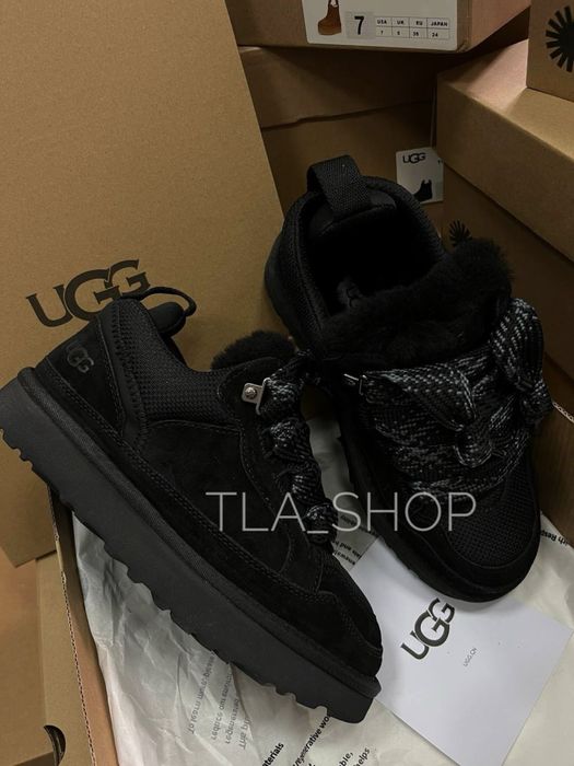 Ugg Lowmel Sneaker Blk угги уггі кросівки жіночі зимові