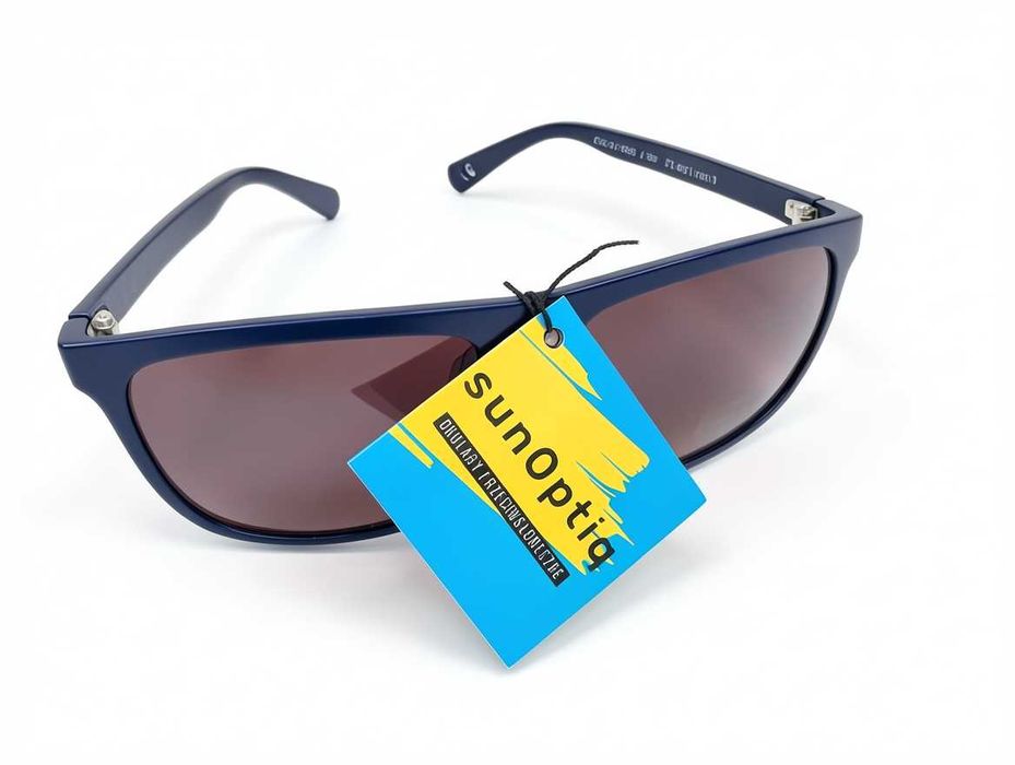 F047 Okulary Przeciwsłoneczne SunOptic Granatowe UV400 Kat. 3