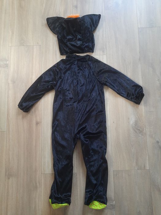 Nietoperz strój przebranie kostium + czapka 92, 18-24 miesiące