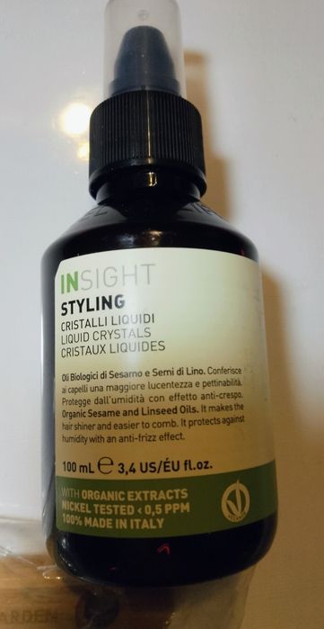 Zestaw szczotka Olivia Garden i ciekłe kryształki firmy InSight,nowe