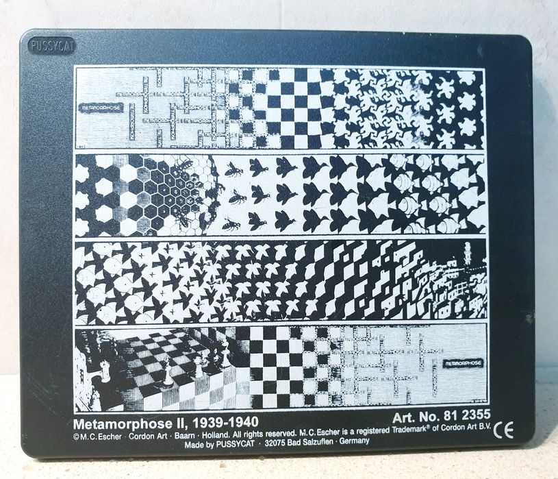 M.C. Escher "Metamorphose" Quebra cabeça deslizante
