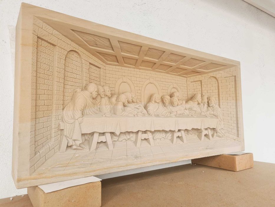 100. Płaskorzeźba „Ostatnia Wieczerza” | Piaskowiec | 120×55×20 cm
