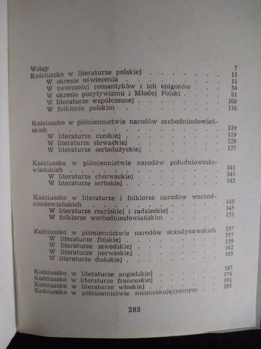 Tadeusz Kościuszko w literaturze narodów Europy i Stanów Zjednoczonych