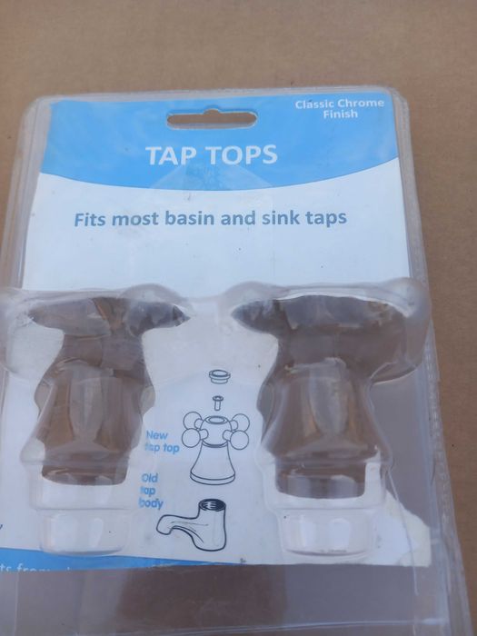 Pokrętła do baterii umywalkowej retro  ciepła/zimna 2 sztuki