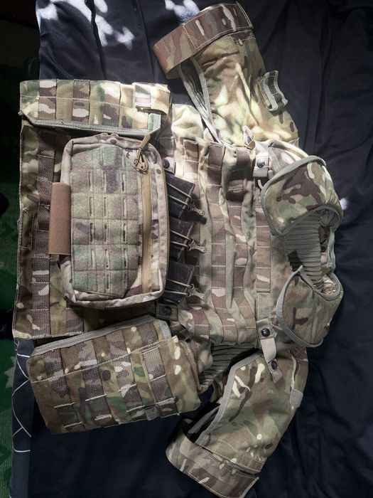 Бронежилет Osprey MK4 Британия з додатковими елементами захисту шиї, плечей та рукавів, админ панель для 3 магазинів