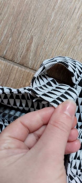 Sukienka ogrodniczka damska w piękny wzór czarno-biała L/40 Next