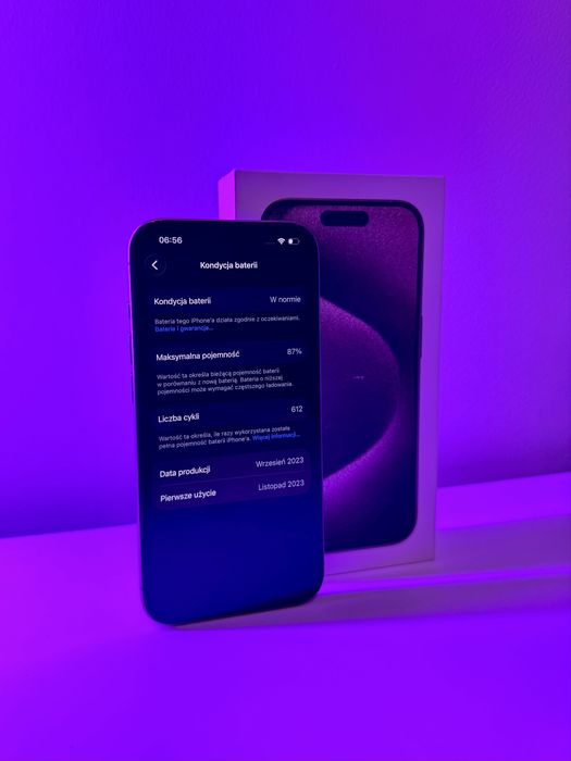 iPhone 15 Pro 128GB Natural Titanium | Stan jak nowy | Pełen zestaw