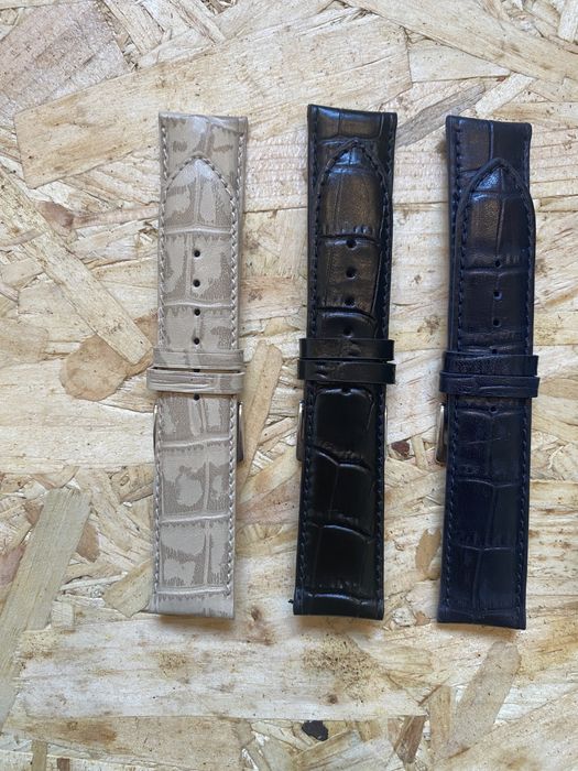 Braceletes em pele genuína tamanho 22mm